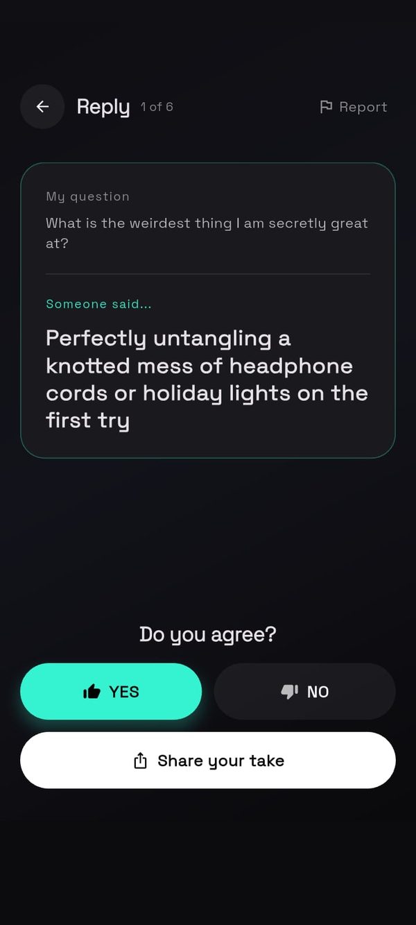 OOF reply screen