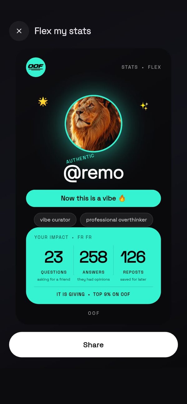 Flex my stats screen